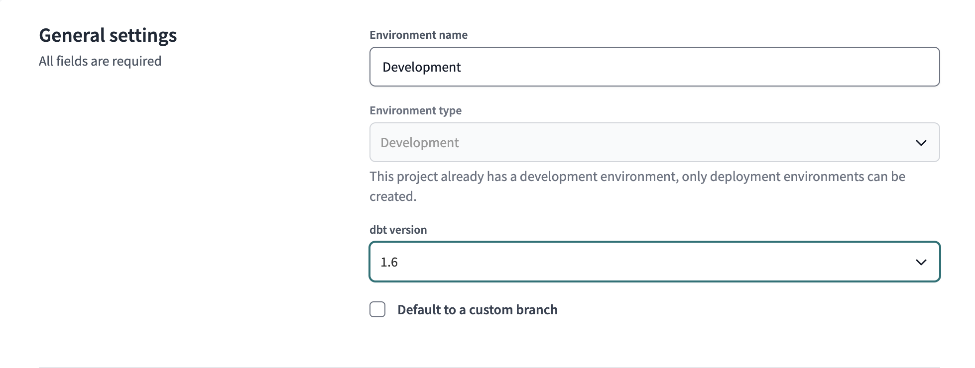 Development environments configured to v1.6 by default. Development environments configured to v1.6 by default.