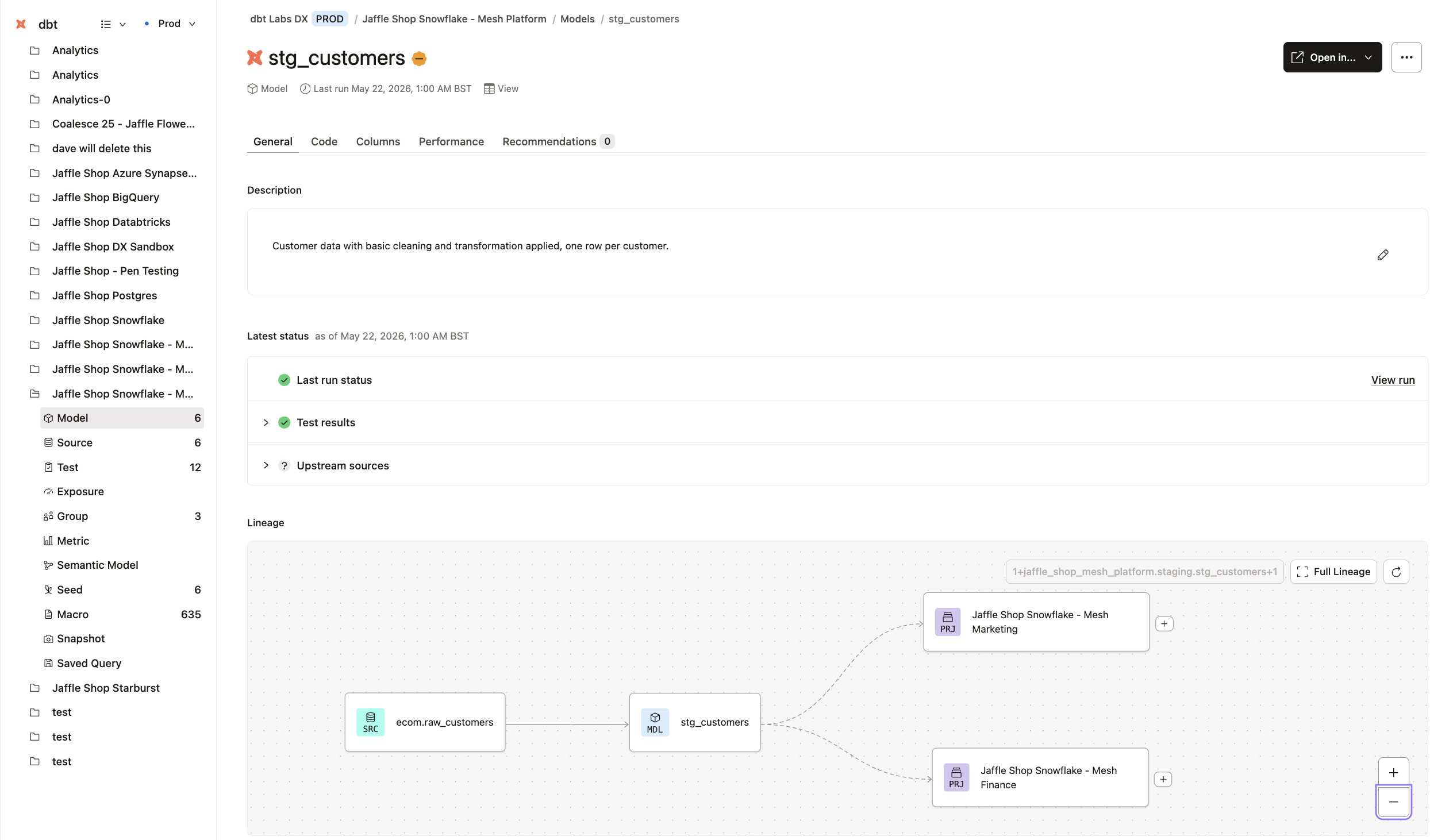 Example of Catalog's resource details page and its lineage. Example of Catalog's resource details page and its lineage.