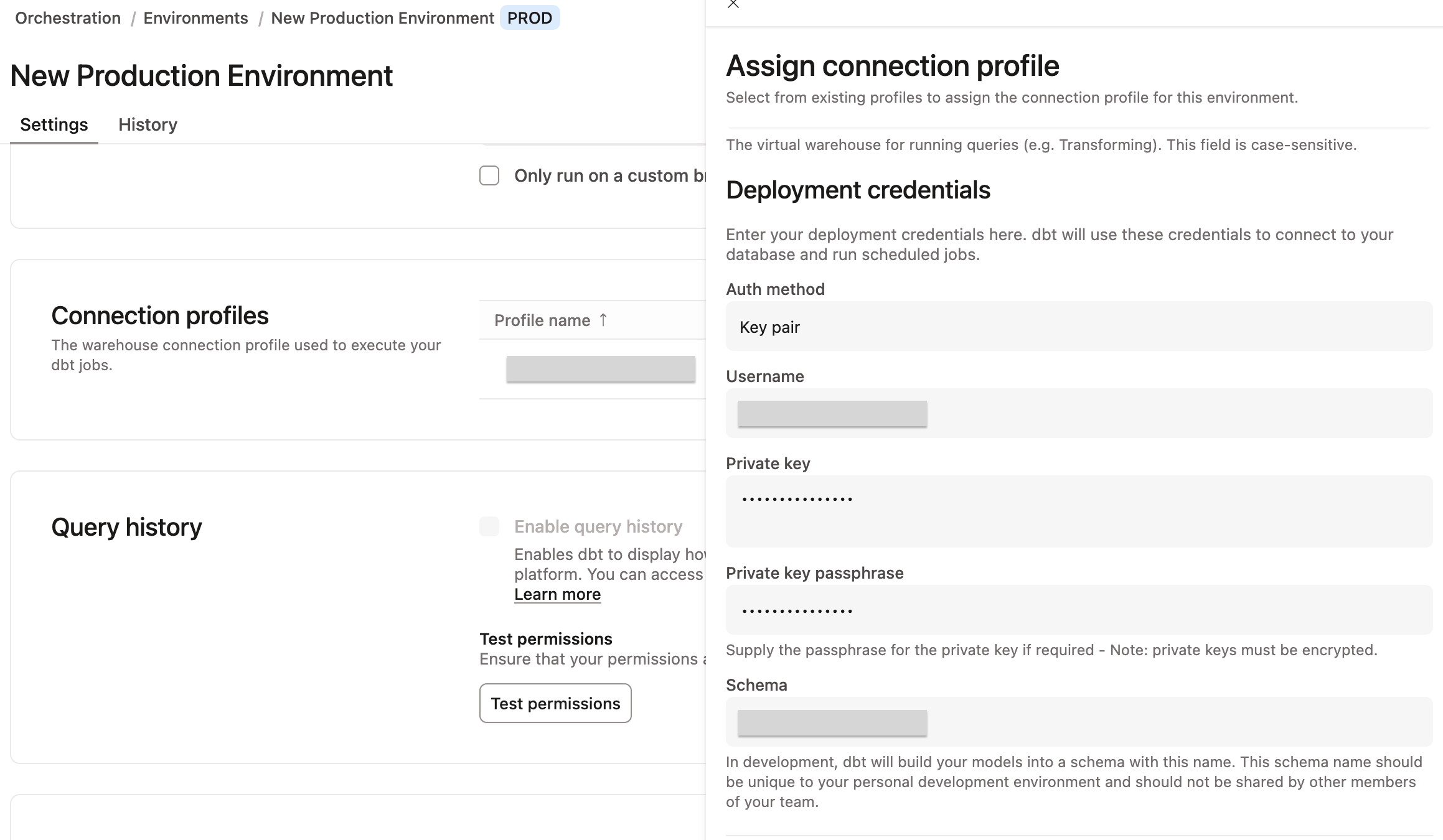 Confirm your deployment credentials in your environment settings page. Confirm your deployment credentials in your environment settings page.