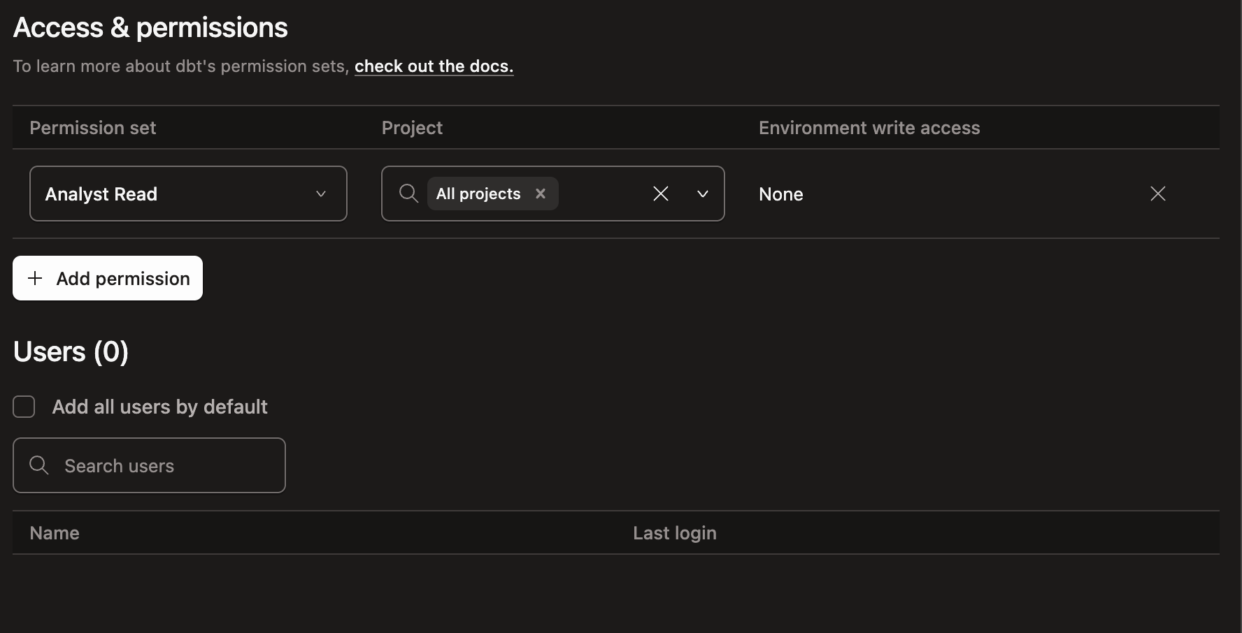 Assign a user the read-only license and add them to the group