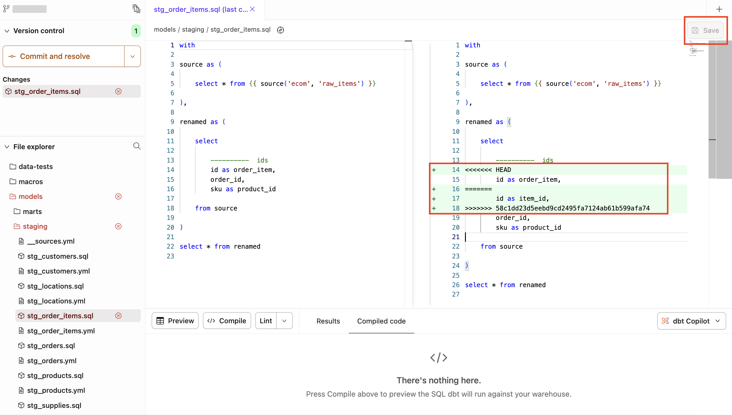 Choosing lines of code to preserve Choosing lines of code to preserve