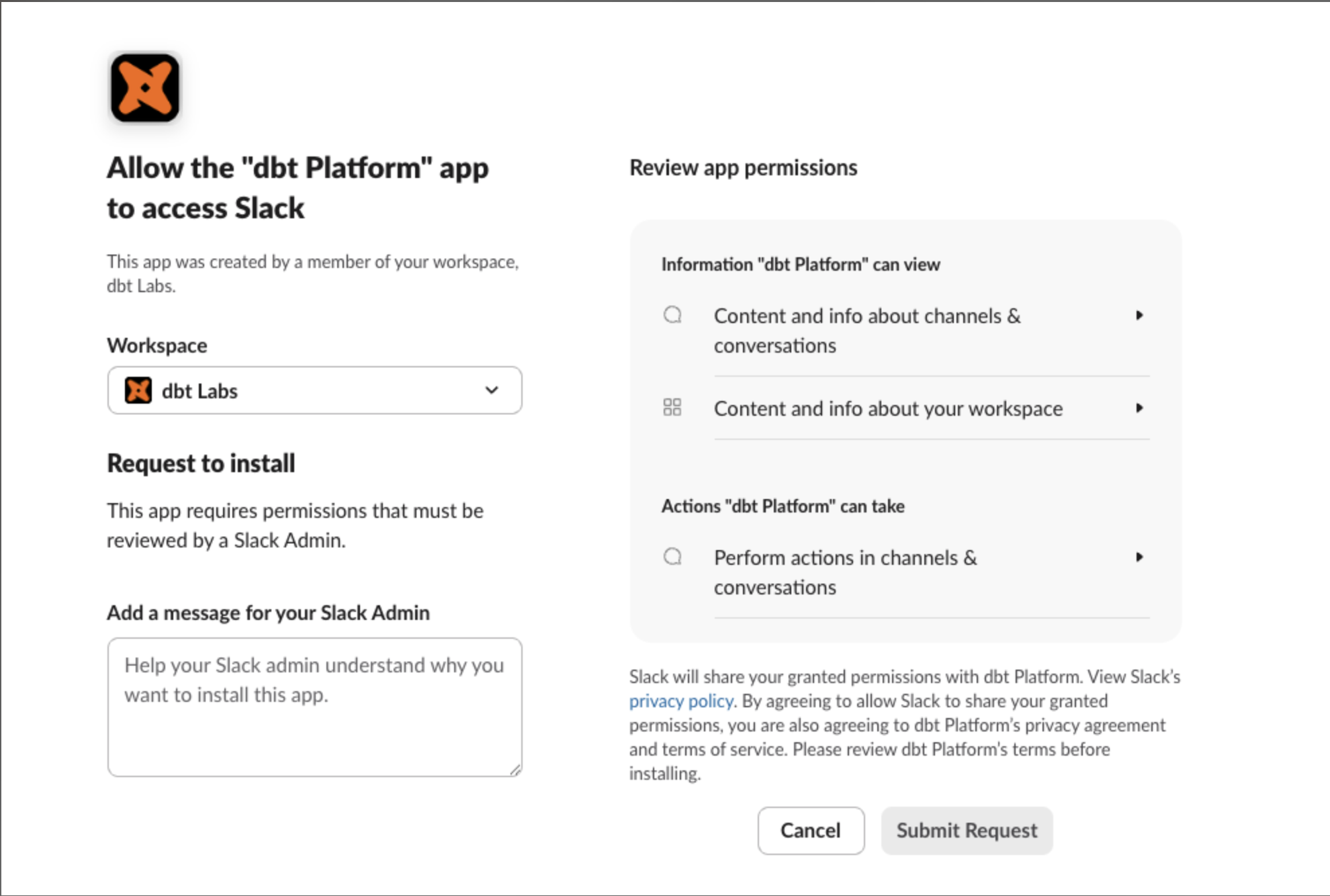 Example of invite guidance for the dbt platform app Example of invite guidance for the dbt platform app